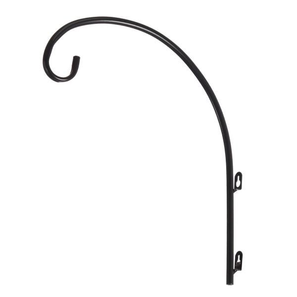 Wandhaken - Wandhalterungen für Leuchten/Laternen/Blumentöpfe - gebogen - H: 32cm - schwarz