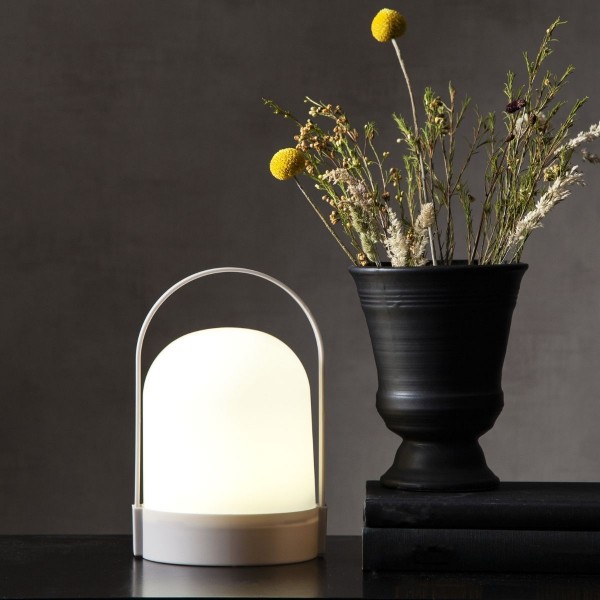 LED Laterne "Lette" - warmweißes Licht - Batterie - Timer - H: 22cm, D