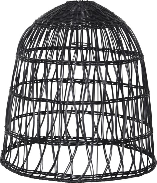 Lampenschirm KNUTE wetterfest - für E27 Fassungen - schwarz - D: 48cm - H: 50cm