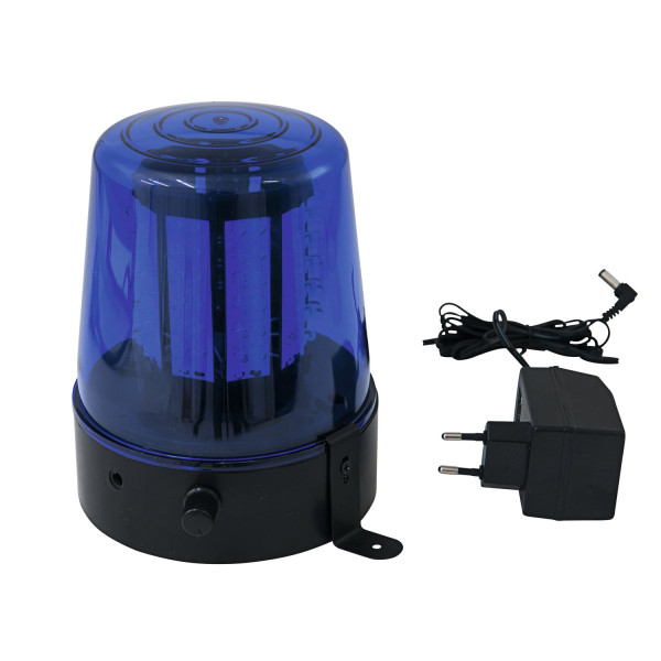Polizeilicht Feuerwehrlicht LED BLAU - 108 LEDs - Geschwindigkeit regelbar - inkl. Netzteil