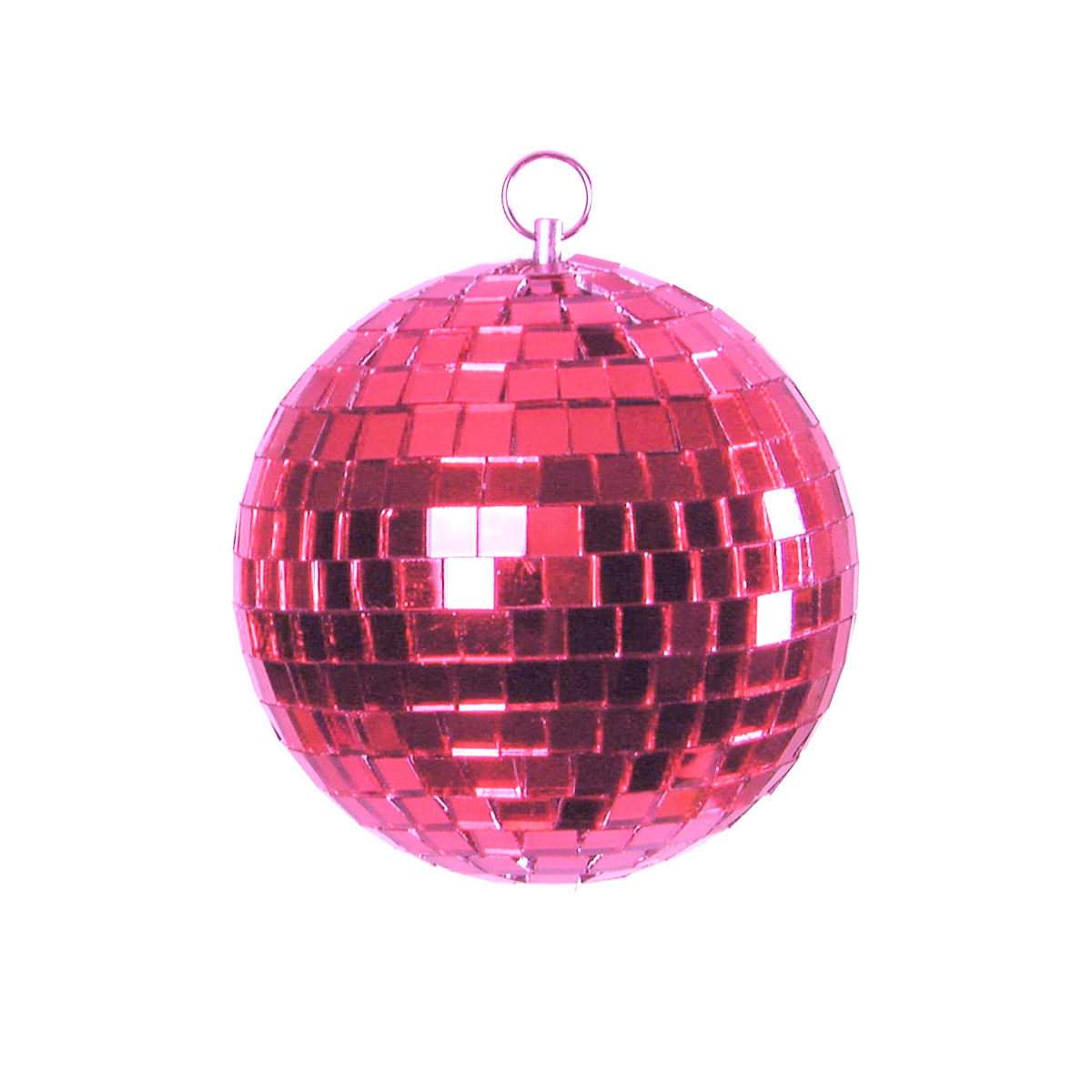 Spiegelkugel 20cm - pink - Diskokugel Echtglas - 10x10mm Spiegel