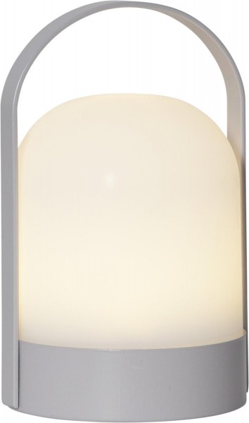 LED Laterne "Lette" - warmweißes Licht - Batterie - Timer - H: 22cm, D