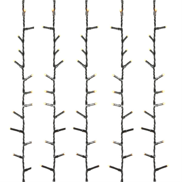 LED Lichterkette - XXL Weihnachtslichterkette - 3000 bernstein LED - L: 60m - 8Modi/ Timer - Außen