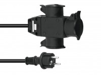 Stromkabel / Verlängerung | 3-Fach | Schutzkontakt | Outdoor | 3x1,5mm² | 5m  Stromkabel / Verlängerung | 3-Fach | Schutzkontakt | Outdoor | 3x1,5mm² | 5m