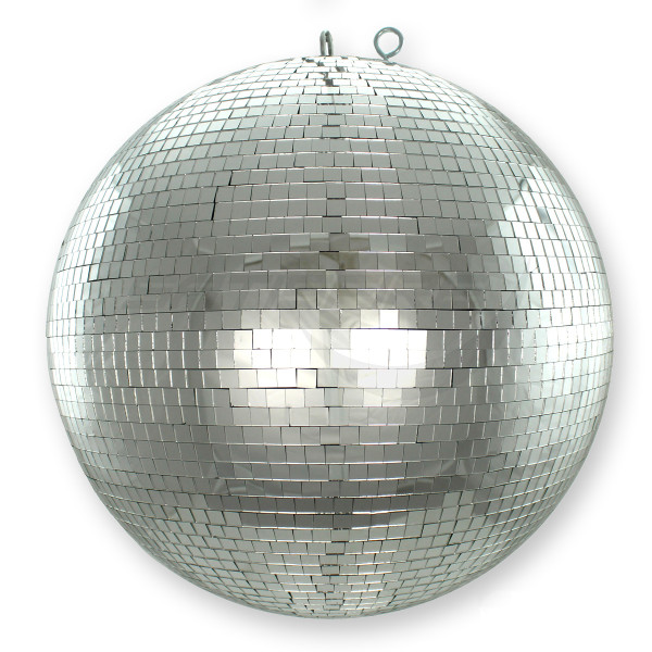 Spiegelkugel 40cm silber chrome- Diskokugel (Discokugel) Party Lichteffekt - Echtglas - mirrorball chrome silver color