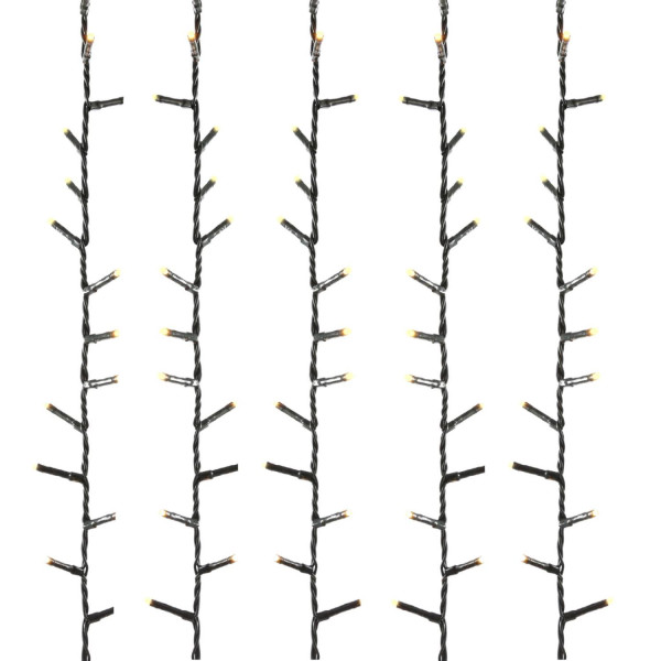 LED Lichterkette - Weihnachtslichterkette - 1000 bernstein LED - L: 22,5m - 8Modi/ Timer - Außen