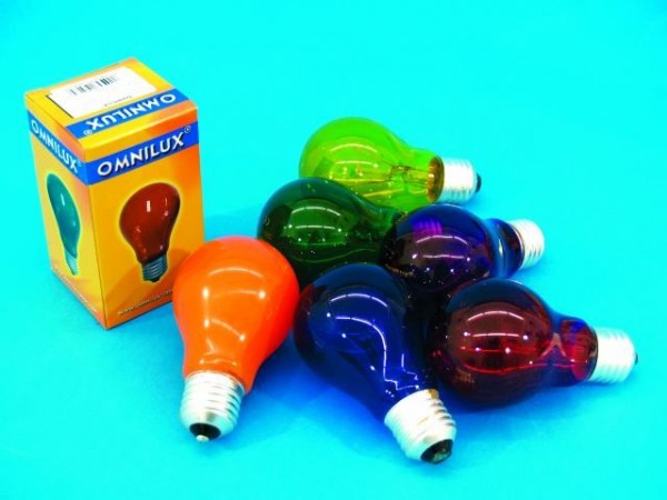 Glühlampe - Omnilux A19 - E27 - 40W - Orange