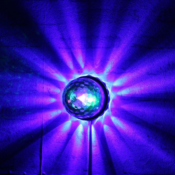 LED Party Discoeffekt SATURN - Strahleneffekt mit Lichtkranz, Partyeffekt