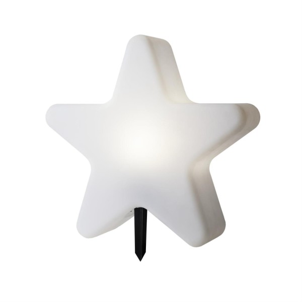 Gartenleuchte Stern - Dekoleuchte - mit Erdspieß - H: 50cm - E27 Fassung max. 25W - für Außen