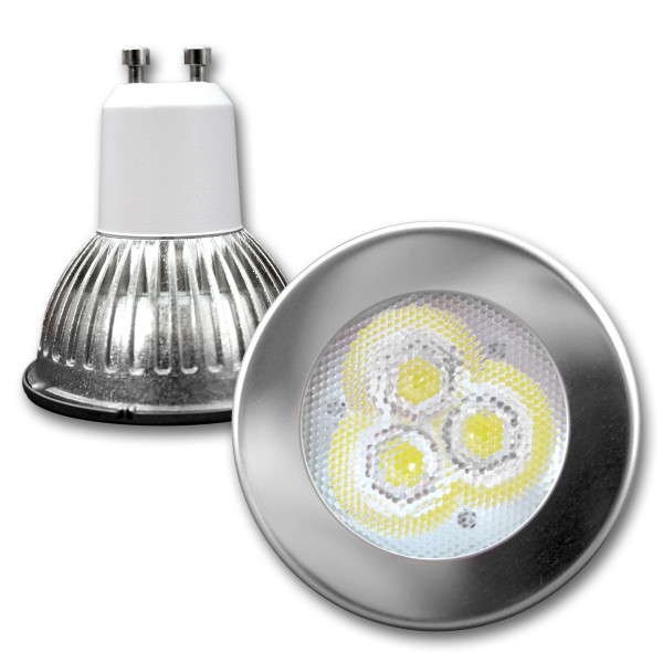 LED Spot MR16 GU10, neutralweiß, 3500K, 30° NICHIA-LEDs - 3W