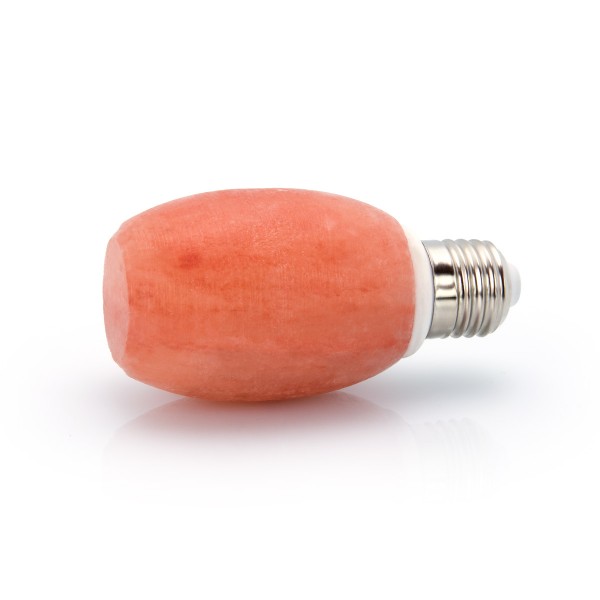 MinLight LED Salz-Leuchtmittel - aus Steinsalz - E27 Fassung - Größe BARREL S