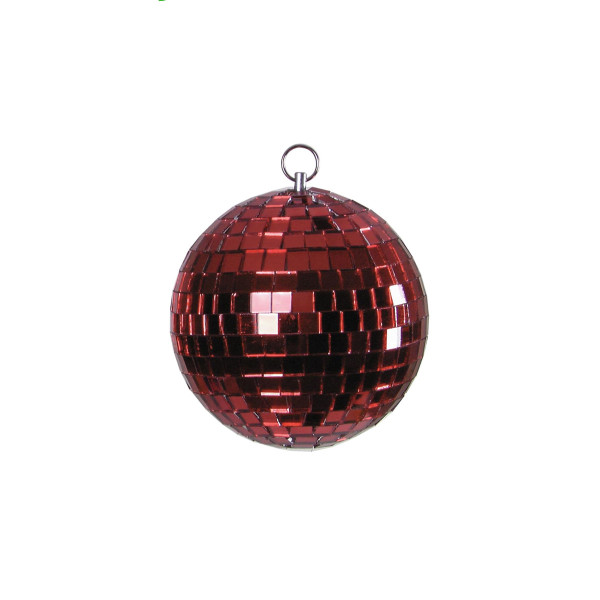 Spiegelkugel rot - Diskokugel (Discokugel) zur Dekoration - Echtglas - mirrorball red