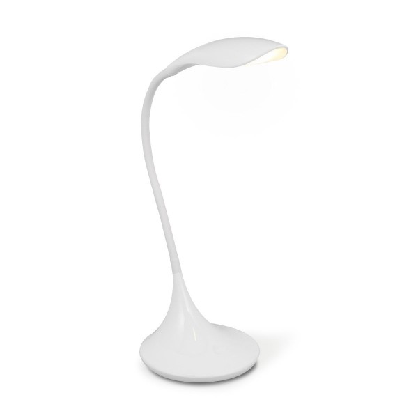 Schreibtischlampe Leselampe WING weiß - LED 480lm 3000K - 37,5cm - Touch - Dimmer