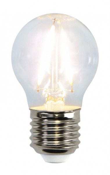 LED Tropfenlampe FILA G45 - E27 - 1,5W - warmweiss 2700K - 150lm - klar