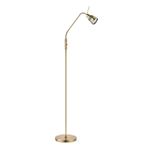 Stehlampe SOLO bronze - GU10 Fassung - 140cm - flexibler Kopf