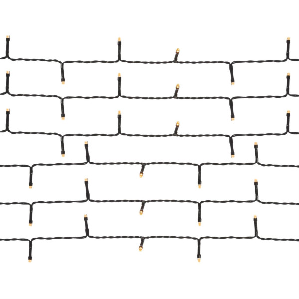LED Lichterkette - Weihnachtslichterkette - 360 bernstein LED - L: 27m - 8 Modi/ Timer - für Außen