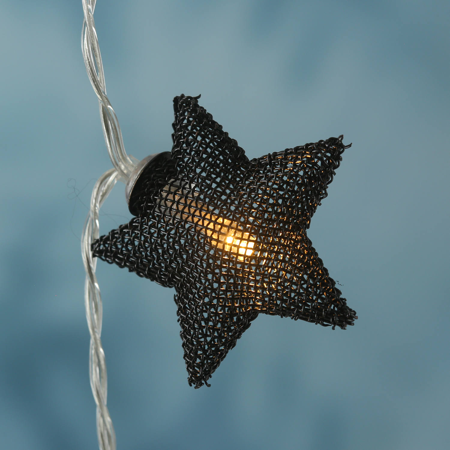 MARELIDA LED-Lichterkette Sterne 20 LED Dekolichterkette Draht
