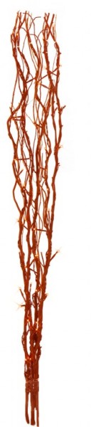 LED Leuchtzweig "Willow" - rote Weide - 60 warmweiße LED - H: 115cm - inkl. Trafo