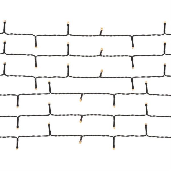 LED Lichterkette - Weihnachtslichterkette - 240 bernstein LED - L: 18m - 8 Modi/ Timer - für Außen