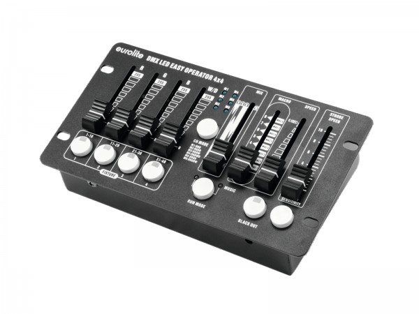 DMX Controller 4x4 - DMX Steuerung für 4-farb Scheinwerfer - PAR Steuerung - RGBW RGBA - Programme - Musiksteuerung