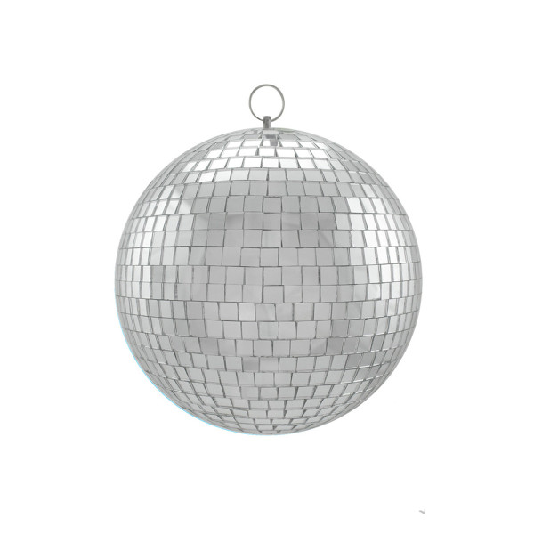 Spiegelkugel 20cm - silber - Safety - Diskokugel Echtglas - 7x7mm Spiegel PREMIUM