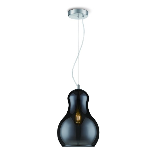 Pendelleuchte BELLO - Rauchglas 30cm - Hängeleuchte mit E27 Fassung
