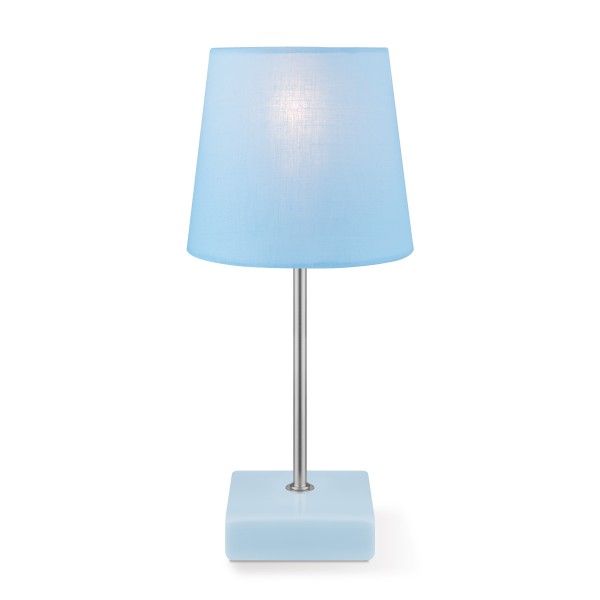 Tischleuchte ARICA - hellblau - 27cm hoch - E14 Fassung - Keramiksockel