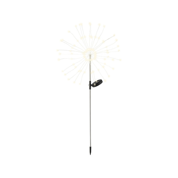 LED Solarstab FEUERWERK - Gartendeko - 90 warmweiße LED - H: 90cm - Dämmerungssensor