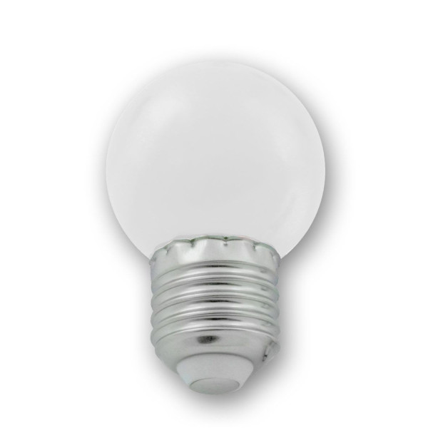 LED Leuchtmittel G45 - kaltweiß 6000K - E27 - 1W | SATISFIRE