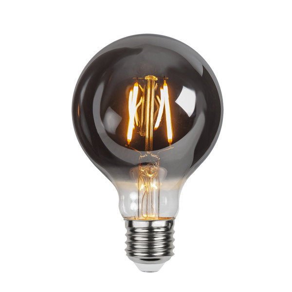 LED Leuchtmittel Filament GLOW G80 - Kugel - E27 - 1,8W - ultra-WW 2100K - 80lm - D: 80mm - smoked