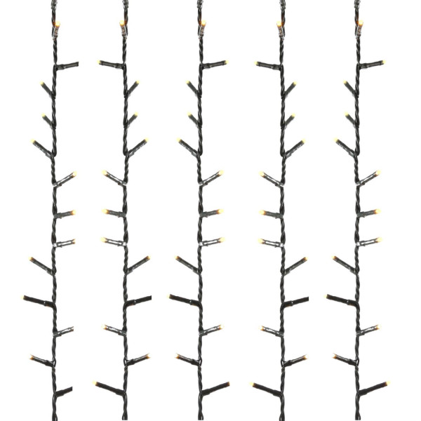 LED Lichterkette - Weihnachtslichterkette - 1500 bernstein LED - L: 34m - 8Modi/ Timer - Außen