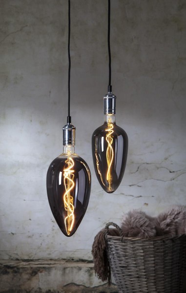 XL Design Leuchtmittel smoked - LED Filament - 30cm - E27 - dimmbar - 2200K ultra warmweiß - 95lm