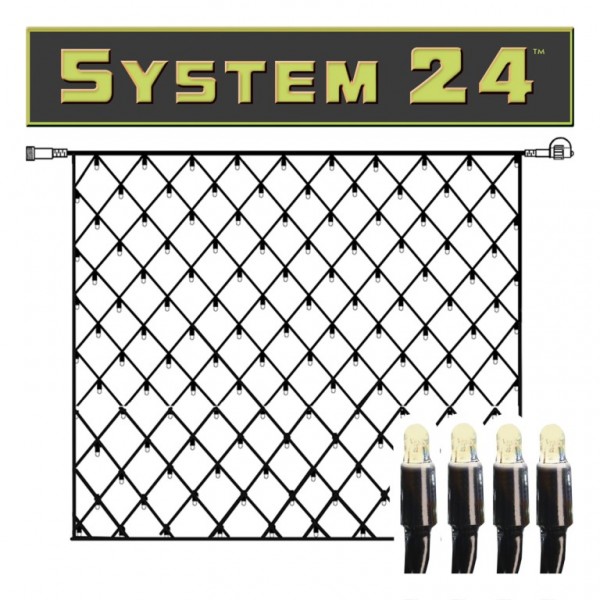 B-Ware System 24 | LED-Lichternetz | koppelbar | exkl. Trafo | 2.00 x 2.00m | 140x Warmweiß