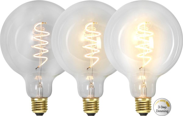 Leuchtmittel | LED | Filament | SPIRAL | DEKORATION | E27 | Dimmbar | Kugel | Ø179mm | Clear Glas