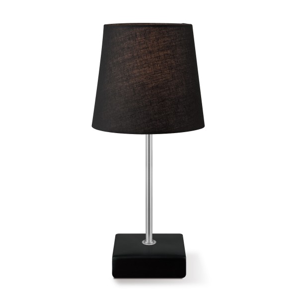 Tischleuchte ARICA - schwarz - 27cm hoch - E14 Fassung - Keramiksockel