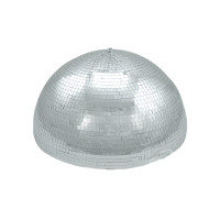 Spiegelkugel halb 50cm silber mit Motor - für Deckenmontage - Discokugel Echtglas - PROFI Spiegelkugel halb 50cm silber mit Motor - für Deckenmontage - Discokugel Echtglas - PROFI