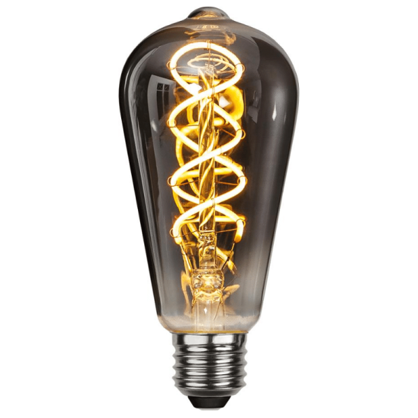 Leuchtmittel | LED | Filament | SPIRAL | E27 | Dimmbar | Kolben| D: 64mm | Smoked Glas