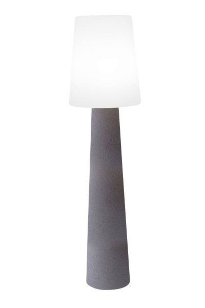 Outdoor XL Stehlampe No. 1 "Steinfarben" H:160cm - E27 Fassung - Außenleuchte IP44