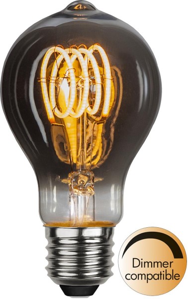 Leuchtmittel | LED | Filament | SPIRAL | E27 | Dimmbar | Kugel | D: 60mm | Smoked Glas