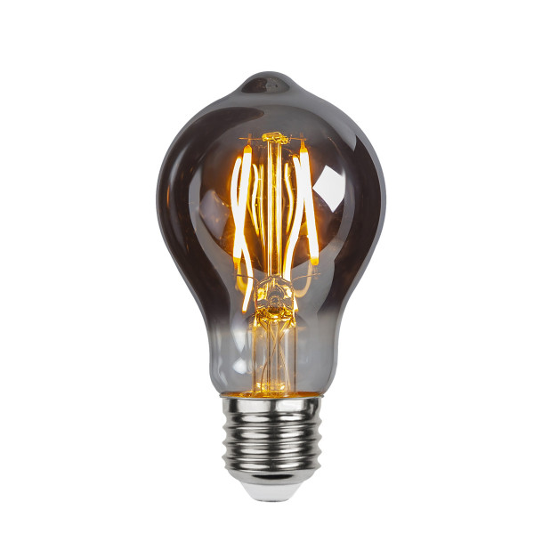 LED Leuchtmittel Filament GLOW A60 - Kolben - E27 - 2W - ultra-WW 2100K - 60lm - D: 60mm - smoked