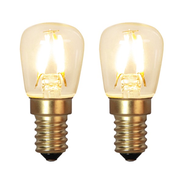 LED Leuchtmittel GLOW 2er Pack - E14 - 1,3W - warmweiss 2100K - 90lm - dimmbar