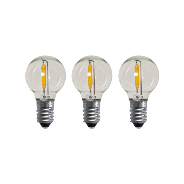 LED Universal Ersatzlampen 3er Set E10 23-55V 1900K 14lm 0,4W untra warmweiß