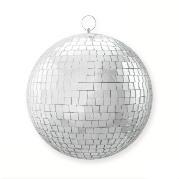 Spiegelkugel 20cm silber- Diskokugel (Discokugel) zur Dekoration und Party- Echtglas - mirrorball silver chrome