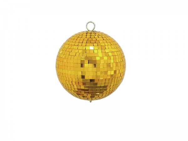 Spiegelkugel gold - Diskokugel (Discokugel) zur Dekoration - Echtglas - mirrorball gold