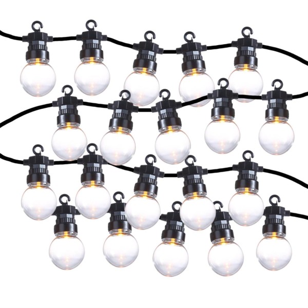 LED Party Lichterkette Circus - 20 LED - L: 8,8m - koppelbar bis 100 LED - 8 Funktionen - für Außen