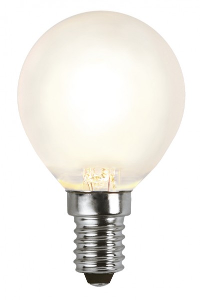 LED Tropfenlampe FILA P45 - E27 - 4W - WW 2700K - 450lm - gefrostet