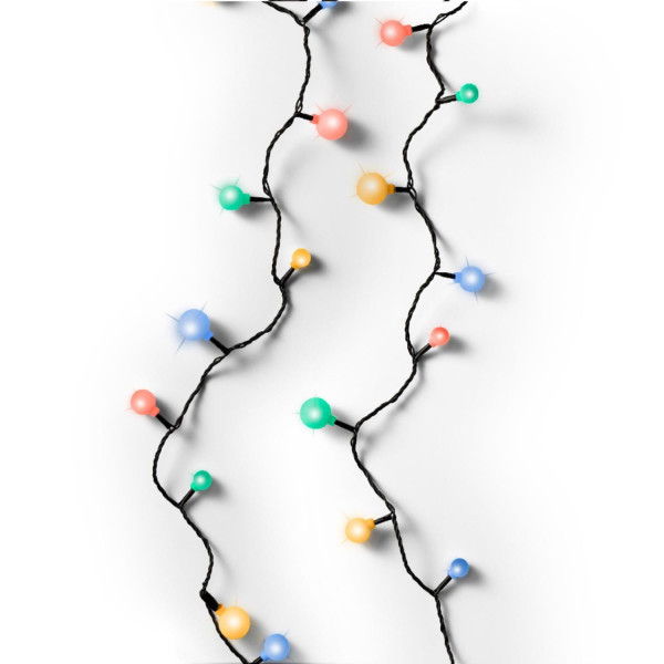 LED Lichterkette BERRY - 240 bunte Kugeln - 3 unterschiedliche Größen - L: 18m - für Außen