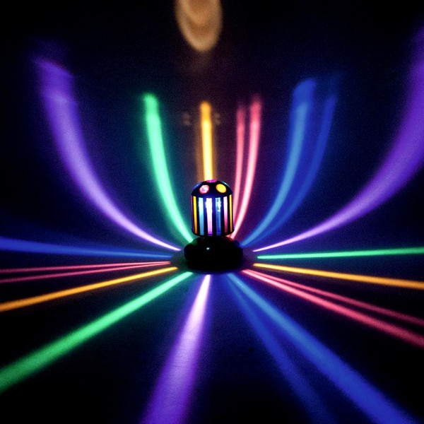 Bunter Party Lichteffekt - LED - drehender Cylinder