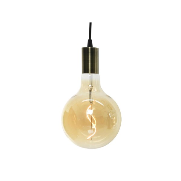 LED Leuchtkugel BOWL - Hängeleuchte - Filament LED - D:15cm - Batterie - Timer - amber - für Außen