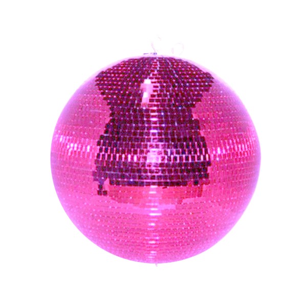 Spiegelkugel 50cm pink rosa purple- Diskokugel (Discokugel) Party Lichteffekt - Echtglas - mirrorball safety pink color